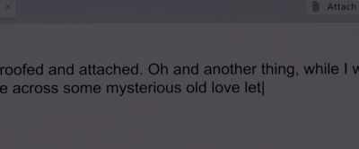 Not sure how or why they ended up there,
but digging into it for my next feature, - The Last Letter from Your Lover
