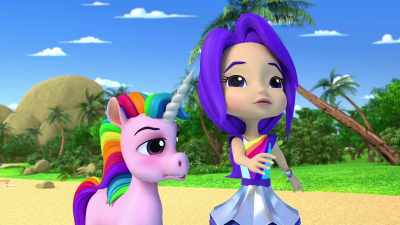 - Not yet. Look.
- This isn't going to be good. - Rainbow Rangers