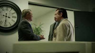 Notarbartolo tries to stall
because his wife and friend - History's Greatest Heists with Pierce Brosnan