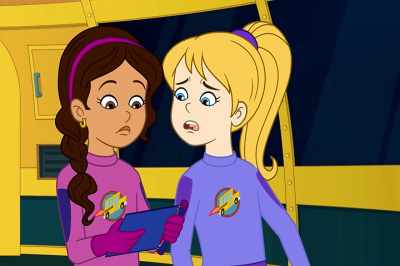 -Nothing can go wrong now.
-[whirring] - The Magic School Bus Rides Again