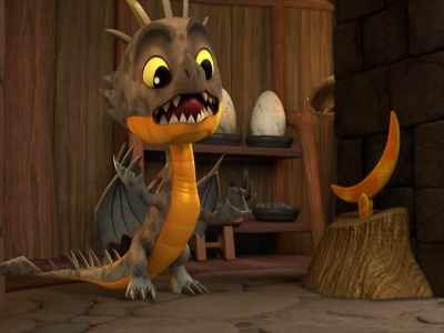 Nothing like freshly sharpened spikes
and claws. Now, what should I cut first? - Dragons: Rescue Riders