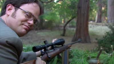 Nothing to worry about.
Just using the scope. - The Office
