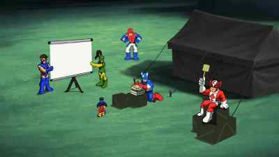 Nothing's amiss from above. - The Super Hero Squad Show