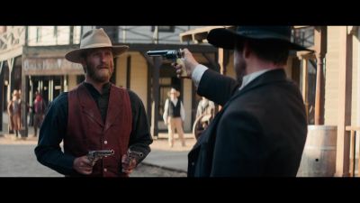 Notice my hammer tied back - Hickok