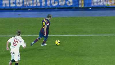 Now Andrés gets the ball,
Sam now makes a run for Andrés, - Take the Ball, Pass the Ball