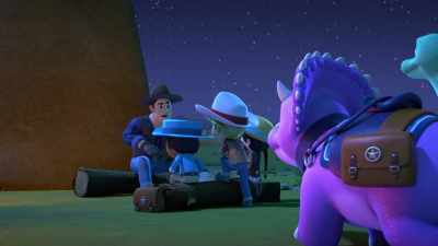 Now, are you ready for some
spooky campfire stories? - Dino Ranch