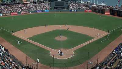 Now batting for the Giants, number eight. - Fuller House