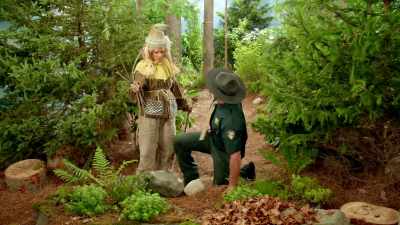 Now...build your teepee
with your twigs. - At Home with Amy Sedaris
