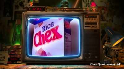 Now, you can get a free CD-ROM
game inside boxes of Chex cereal. - FPS: First Person Shooter
