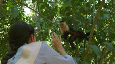 Now, can you get your
friend with the backpack - A Costa Rican Wedding