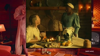 Now, if daddy hadn't
loaned me that money, - Adult Swim Yule Log