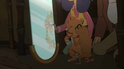 Now, it doesn't
just reflect, it also - Digman!