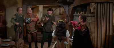 Now don't worry, folks.
It'll only be an April shower. - Snow White and the Three Stooges