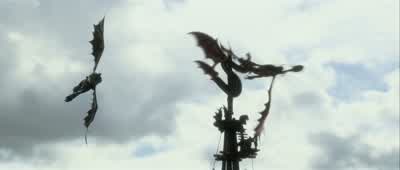 Now dragons used to bea bit of a problem herebut that was five years agoNow they've all moved inAnd really why wouldn't theyWe have custom stablesall you can eat feeding stationsa full service dragon washeven top of the line fire preventionif I do say so - How to Train Your Dragon 2