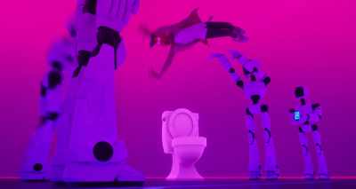 -Now drop him in the toilet.
-[groans] - The Mitchells vs the Machines
