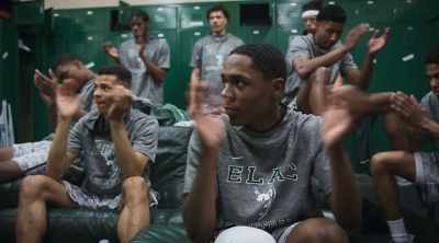 Now everybody go look
and you show me what freakin' ring. - Last Chance U: Basketball
