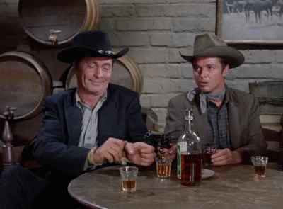 Now finish that quiet drink of yours. - Seven Ways from Sundown