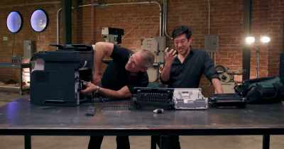 -Now Frank removes the printer's heart.
-Yeah. - White Rabbit Project