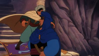 Now get off that thing before you break your neck - Aladdin and the King of Thieves