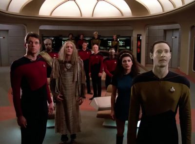 Now getting feedback on the beam, sir. - Star Trek: The Next Generation
