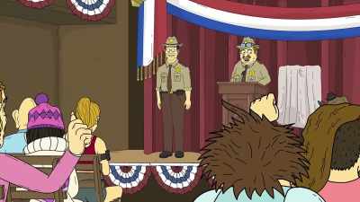 Now, give it up for the Mayor
with the flair! - Momma Named Me Sheriff