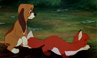 Now go ahead and close your eyes and count. - The Fox and the Hound