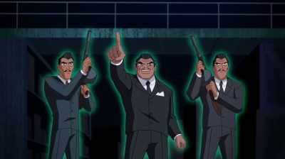 - Now!
- (GUNS FIRING CONTINUOUSLY) - Justice League Action