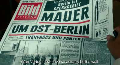 Now they have
actually built a wall.
. - Never Look Away
