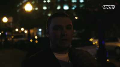 Now, here, it's 3 years later,
he's doing his music, - I Was a Teenage Felon
