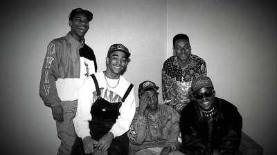Now here's a group, Hi-Five,
that not only just - Death by Fame