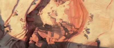 Now I decide not to die
falling into a canyon, - Spirit Untamed