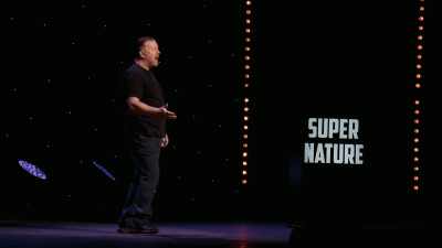 Now, I don't wanna divide the room, - Ricky Gervais: SuperNature