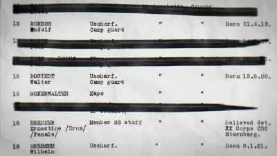 Now I got a tip
from Simon Wiesenthal - The Accountant of Auschwitz