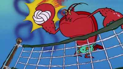 Now his idea of a day
off was exercising, - SpongeBob DocuPants
