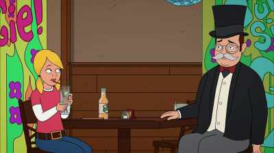 Now I'm confused and grossed out.
[slurping] - Corner Gas Animated