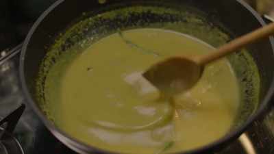 Now this is lusciously
thick and still bubbling. - Nigella: At My Table