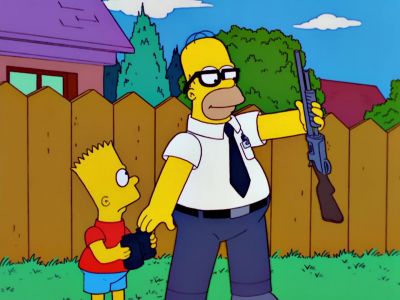 Now it's heading for the church! - The Simpsons