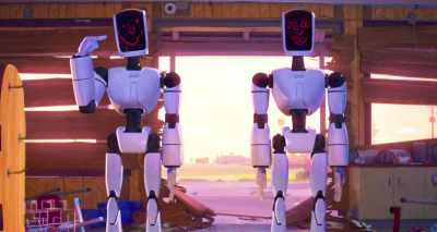 Now it's just us humans,
with our very human faces. - The Mitchells vs the Machines