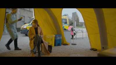 - Now, you just have to do a COVID test.
- Okay. - The Bubble