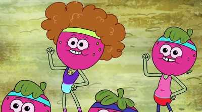 * Now, Leaf is a guy
With a strong physique * - The Mighty Ones