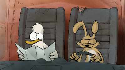 Now, let's deliver that baby.
Hold tight! - The Big Bad Fox and Other Tales