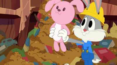 Now, let's fix this closet. - Bugs Bunny Builders