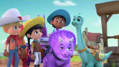Now, let's get back
to our chores! - Dino Ranch