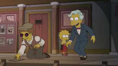 Now let's mark our meeting by ruining
this Irish fellow's cement work. - The Simpsons: The Past and the Furious