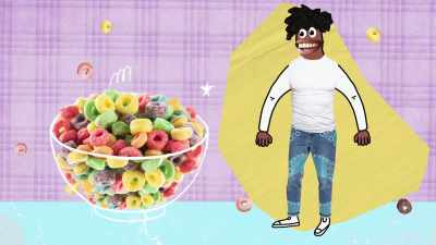 Now let's talk about
your super sugary cereals, - What Am I Eating? With Zooey Deschanel