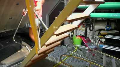 Now, make sure
the cleats are out. - Below Deck Sailing Yacht
