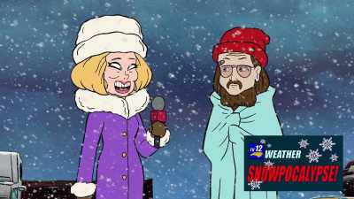 Now, Mayor, I'm told
there is a salt truck - Bless the Harts
