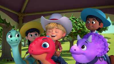 Now, Old Shady, here we come!
Dino Ranchers-- - Dino Ranch