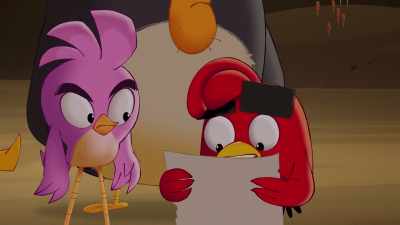 "Now your path be blocked by stone.
Move it wrong, I'll crush your bones." - Angry Birds: Summer Madness