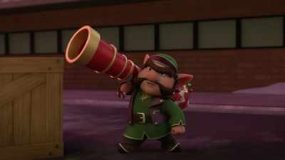 Now your present cannon - Reindeer in Here